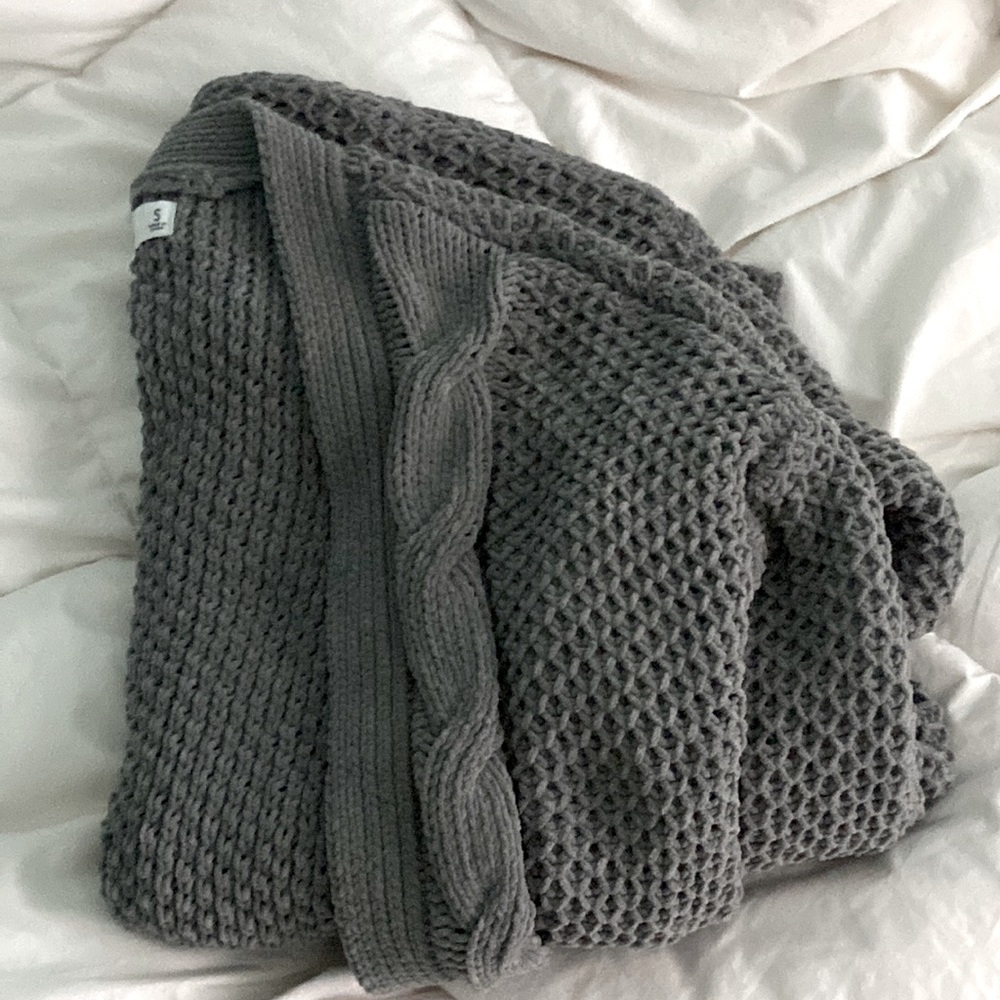 Hollister grey cozy cardigan